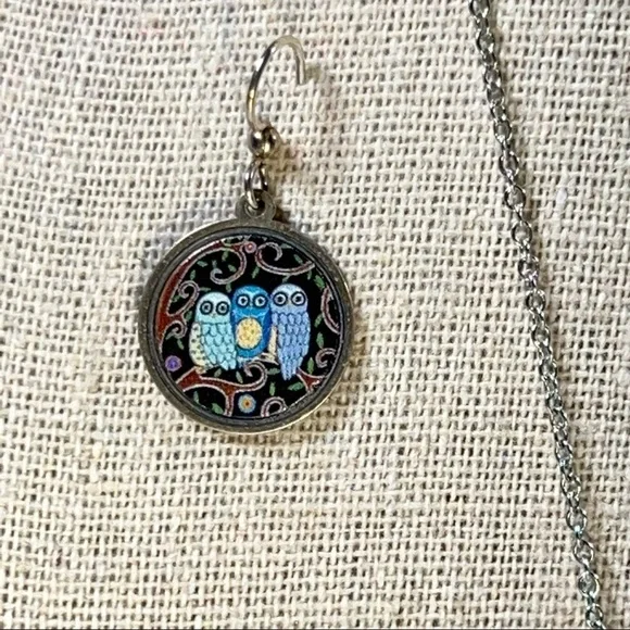 Handmade‎ Stainless Owl Earrings and Necklace - Picture 2 of 3